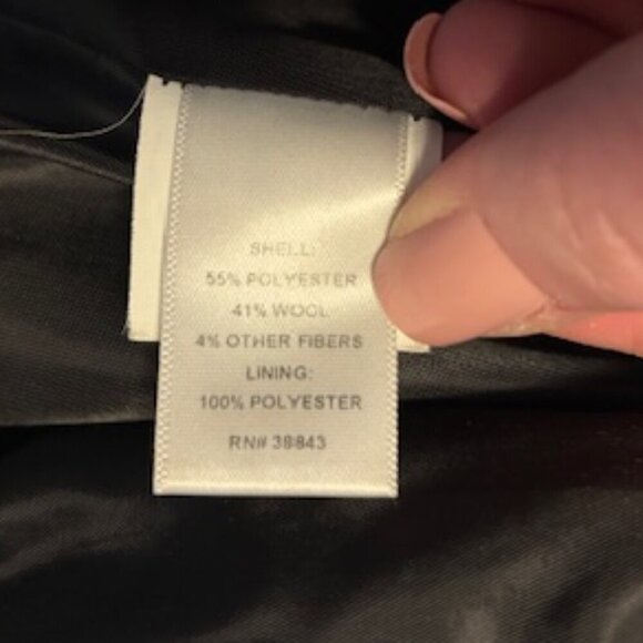 T TAHARI Marla Wool Leopard Wrap Coat size XS - Picture 7 of 10